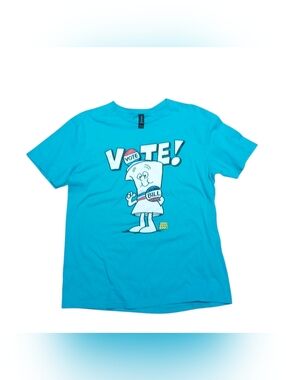 Vote! T-shirt Cartoon Bill Schoolhouse Rock Ripple Junction Fandom Blue LRG